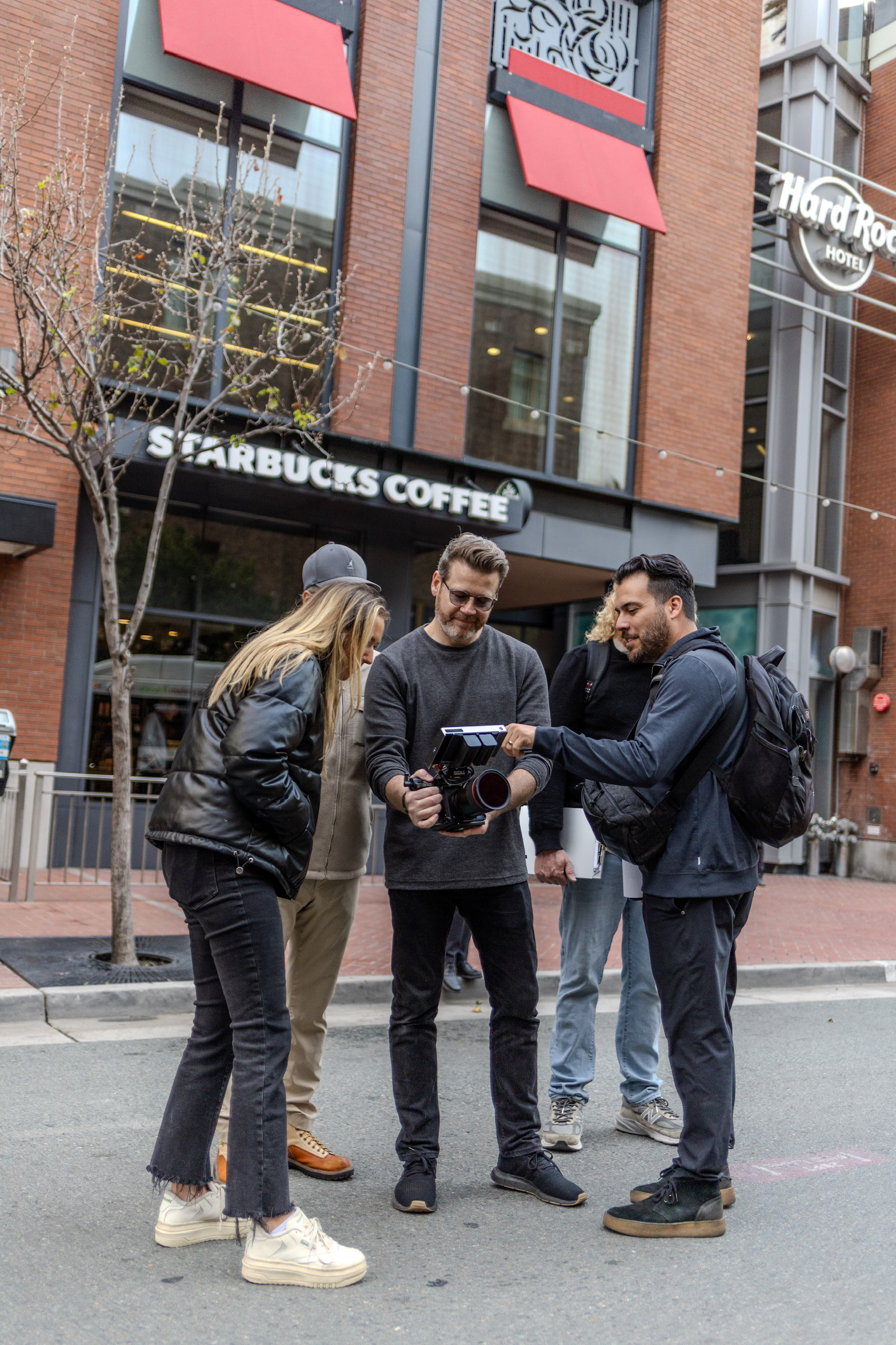 Behind the scenes on a Gaslamp Quarter Association shoot day