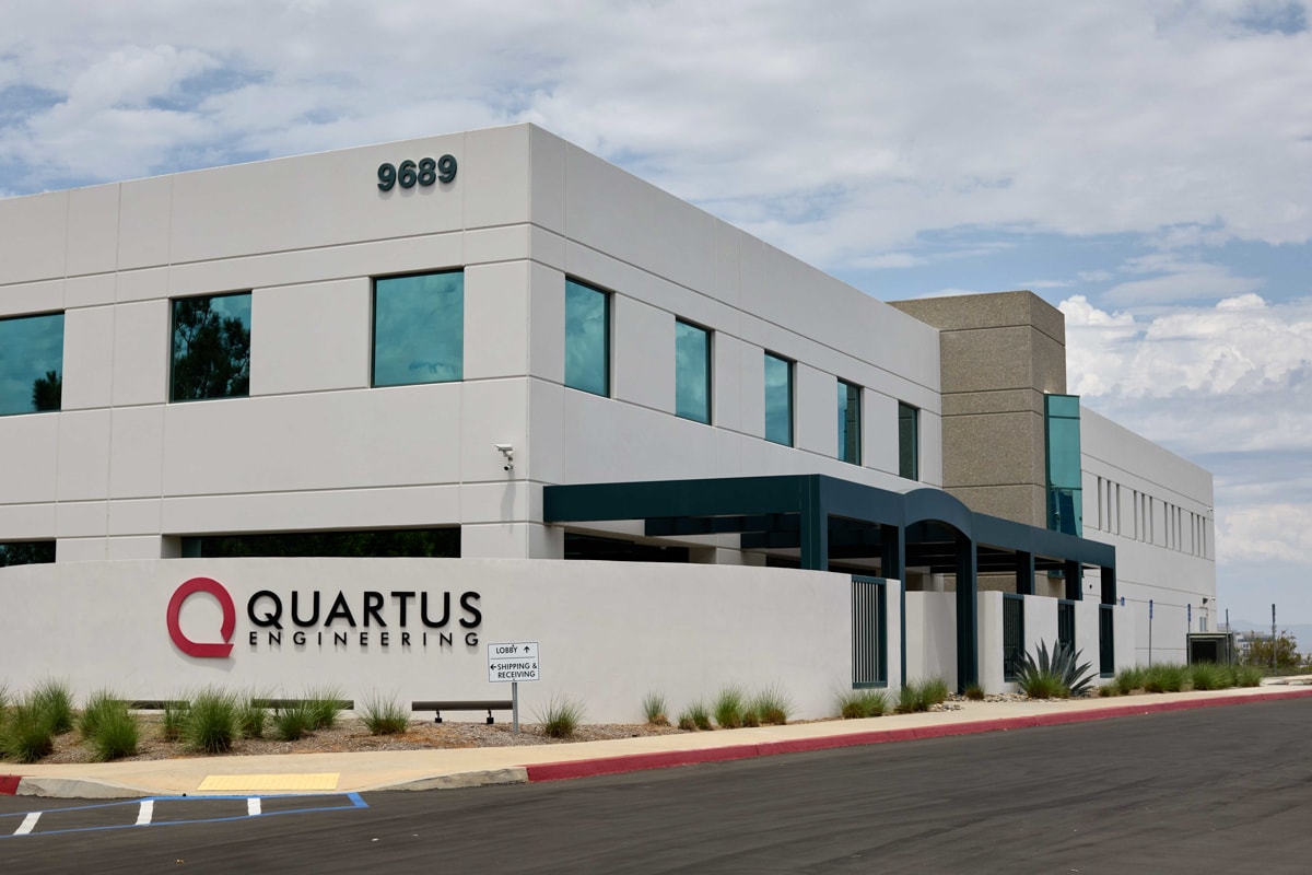 Exterior view of the Quartus Engineering building in San Diego